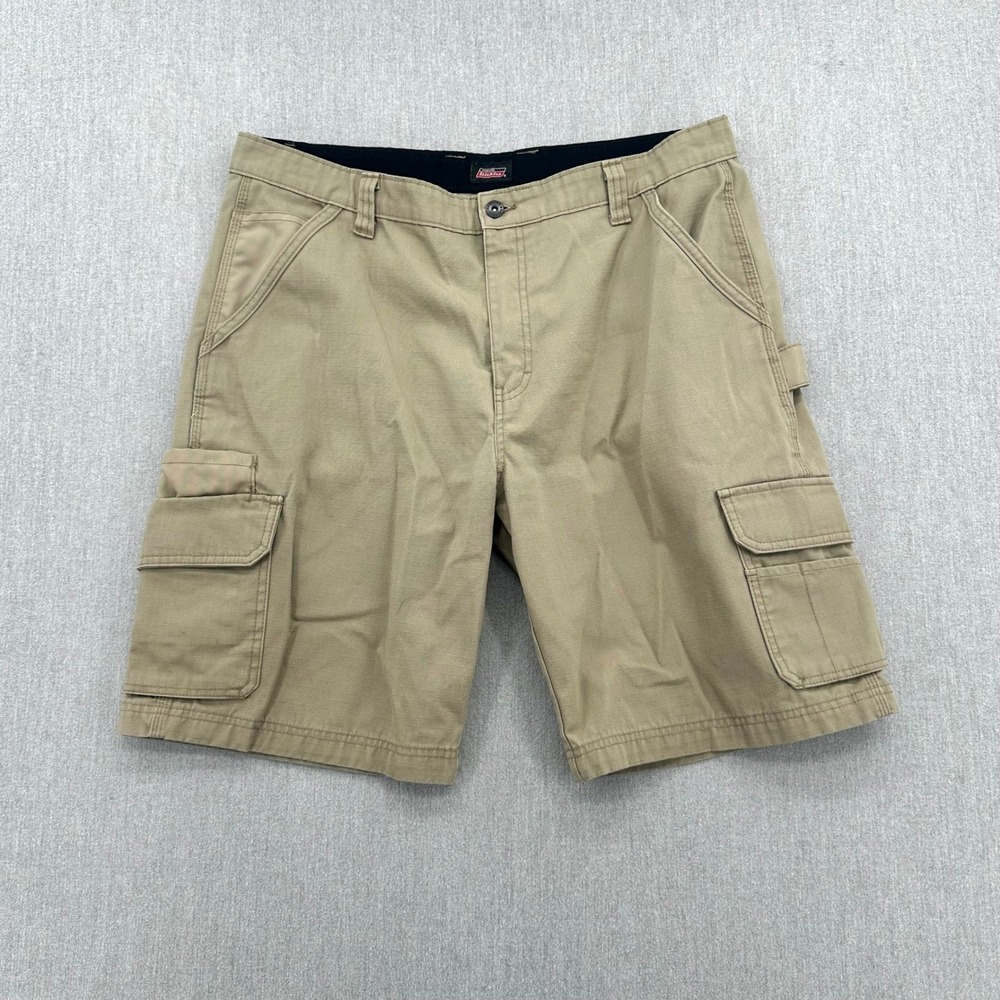 Dickies Carpenter Cargo Shorts Mens 36 Tan Genuine  Ripstop Utility Work